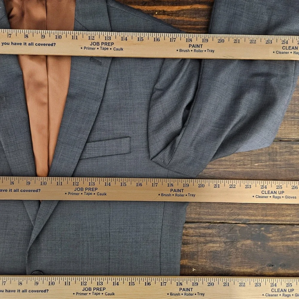 JOS A BANK Metropolitan Men's Sport Coat Blazer Two‎ Button Gray Slim Fit 38R